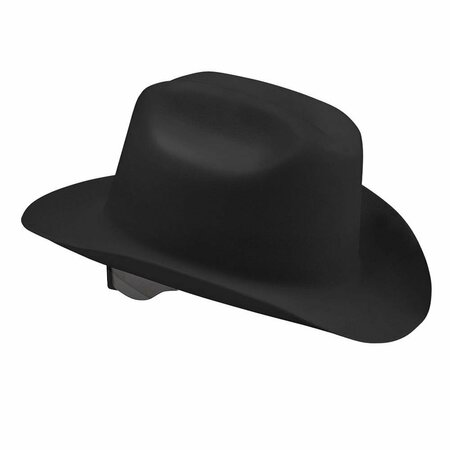 Jackson Safety Western Hard Hat, Ratchet (4-Point), Black, 4 PK 17330